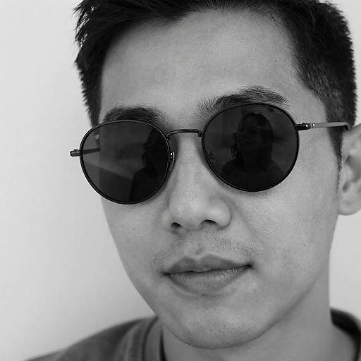 Joyful Reflection in Sunglasses