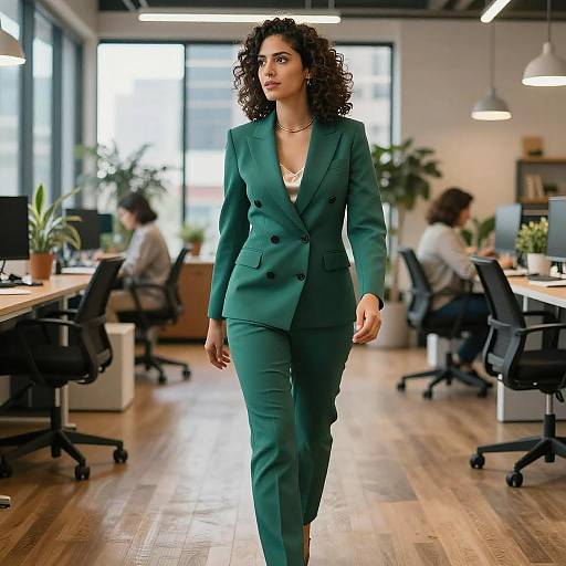 Confident Latina Founder in Co-Working Space