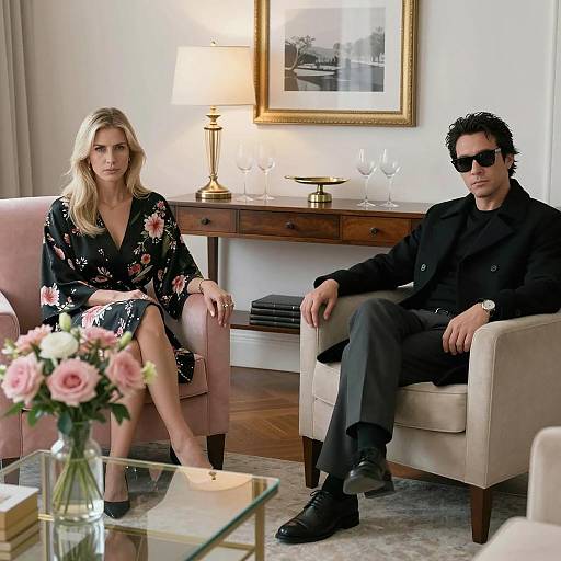 Cozy Living Room With Contrasting Emotions