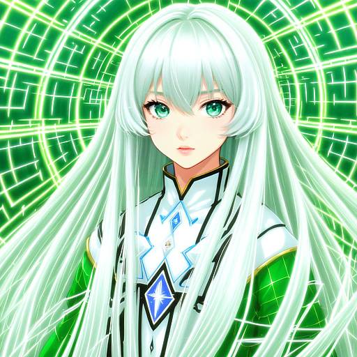 Illustration of Altina orion, eiyuu densetsu in the style of Komaku juushoku