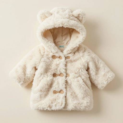 Newborn Baby in Cozy Winter Coat