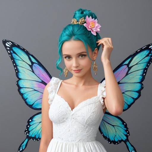 Playful Fairy with Shimmering Wings Playful Fairy with Shimmering Wings