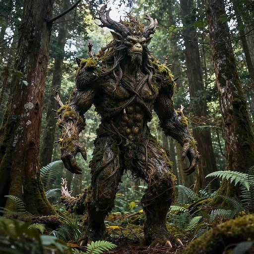 Fantasy Realism Forest Guardian Creature