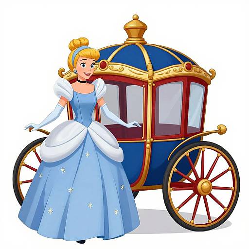 Cinderella Carriage Clipart Design
