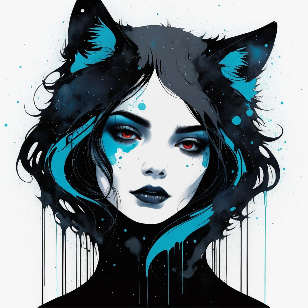 Eternal Wolf: Melancholy Graffiti Art