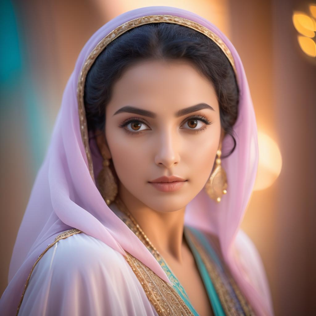 Elegant Portrait of a Middle Eastern Woman