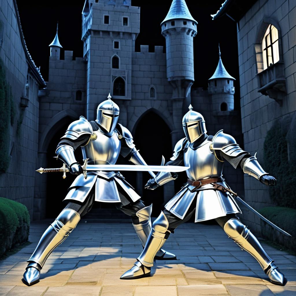 Brave Knight Duel with Mischievous Ghost