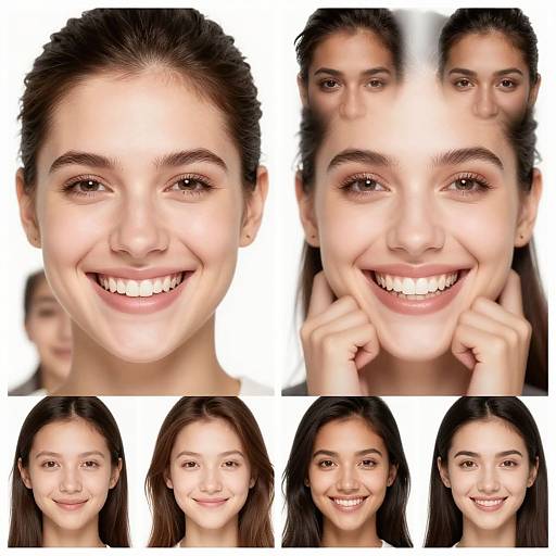 AI Smile Filter Before-and-After Comparison