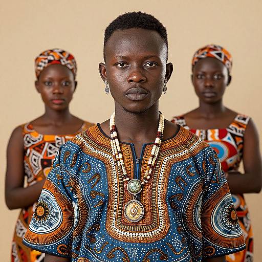 Realistic African Wear Portrait
