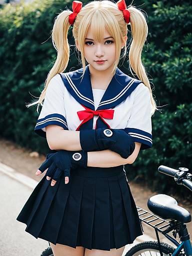 Cosplay photo of abukuma kai ni (kancolle). Costume clothes