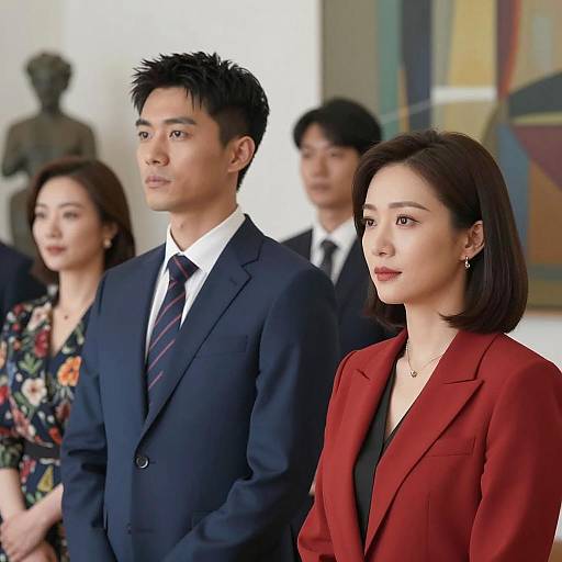 Elegant Indoor Gathering with Soft Lighting