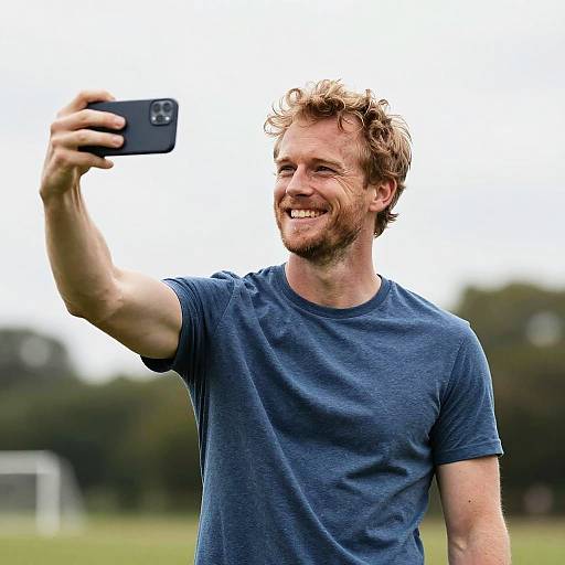 Mason's Triumphant Selfie: Proud Moment Captured