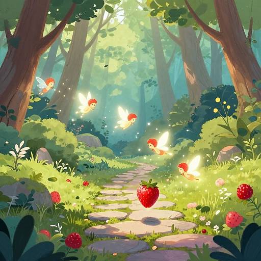 Flowberries Transforming into Glowing Fairies