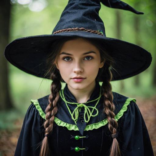 Enchanting Witch Costume Illustration