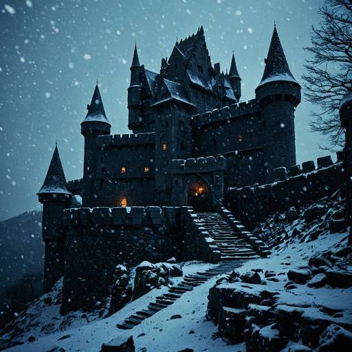 Mysterious Dwarven Castle at Dusk