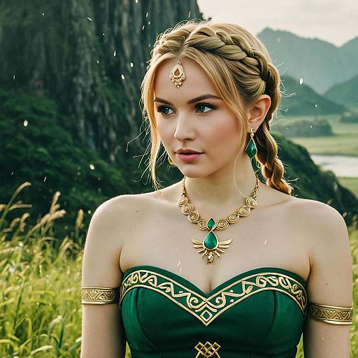 Princess Zelda in Detailed Outdoor Portrait
