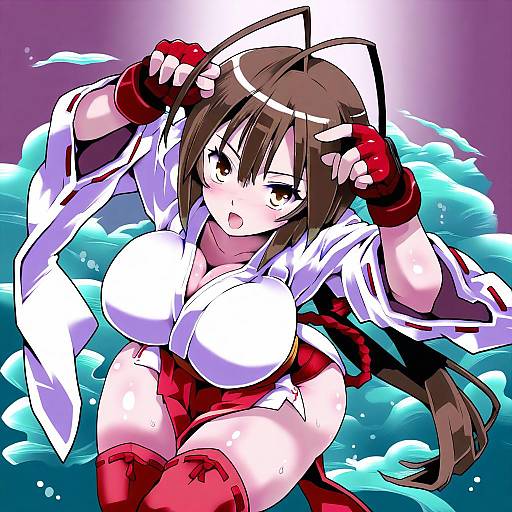 Illustration of Musubi, sekirei in the style of Lilish