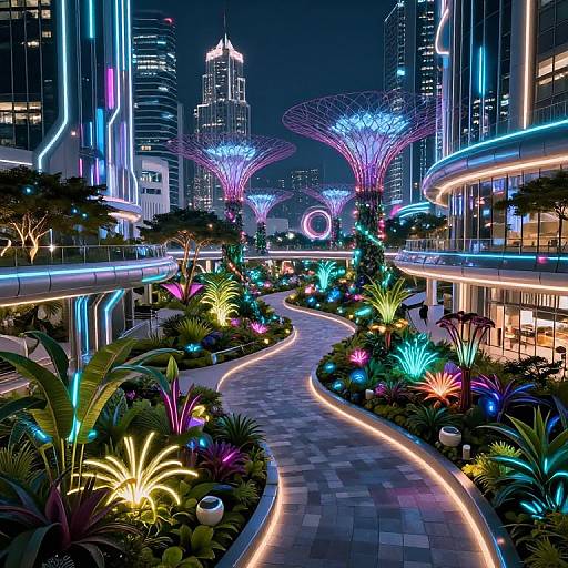 Futuristic Cyberpunk Lote City Park