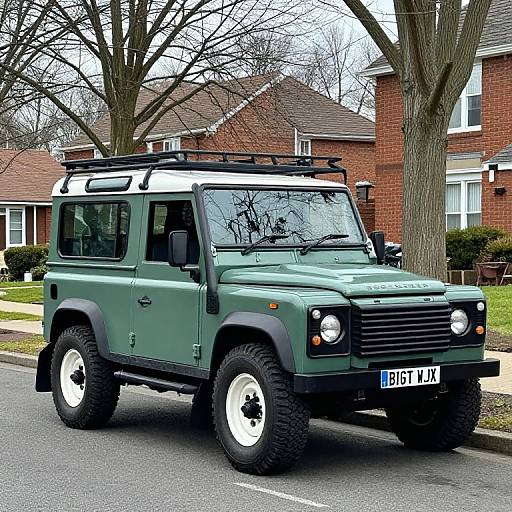 Classic Green Land Rover Defender 90