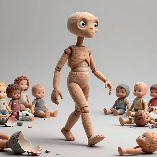 Hyperrealistic Digital Sculpt of E.T.