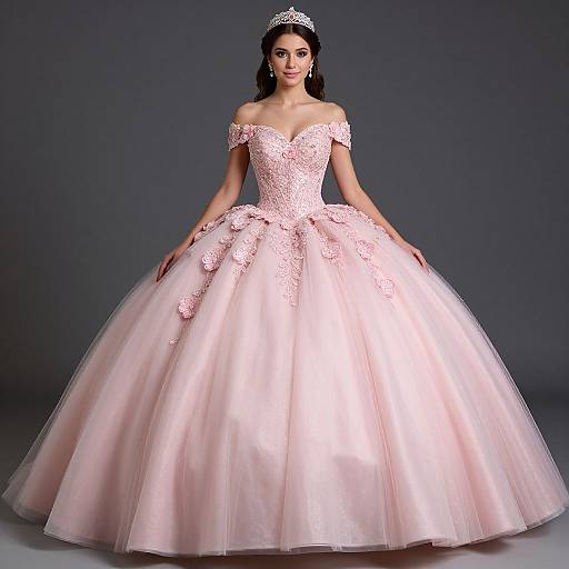 Elegant Pink Quinceañera Gown Showcase