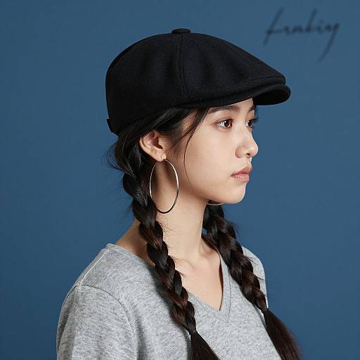 Profile of a Woman with Flat Cap