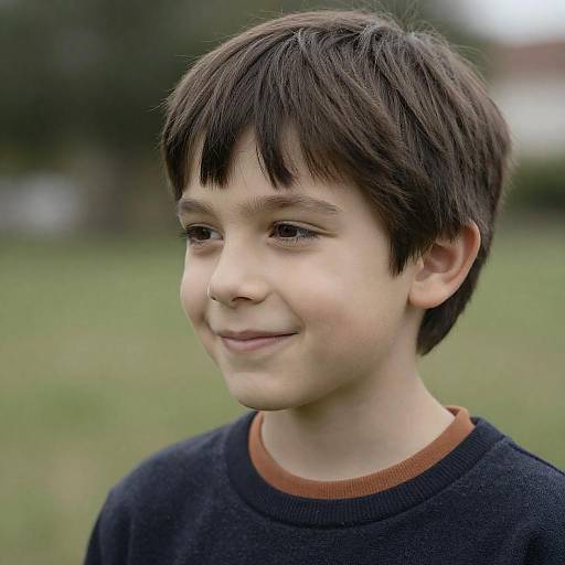 Portrait of a Smiling Young Boy
