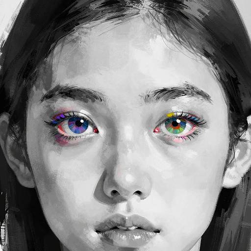 Surreal Abstract Human Eye Colors