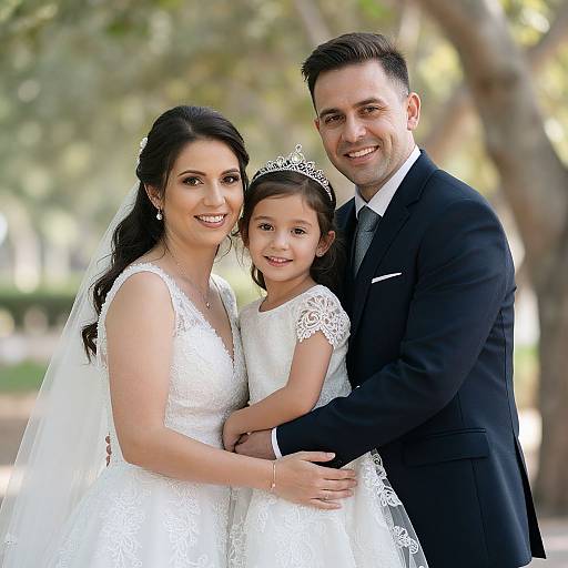 Joyful Family Wedding Portrait