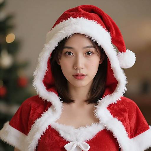 Realistic Mrs. Claus Christmas Portrait