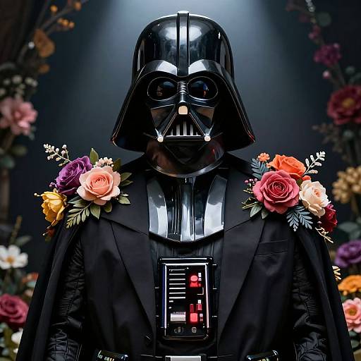 Darth Vader in Floral Gentleman Suit