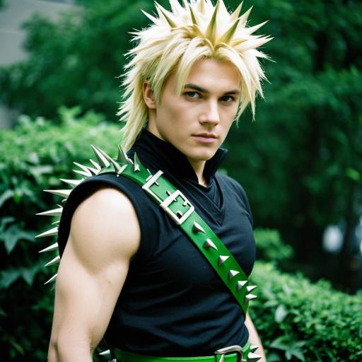Dio Brando Cosplay with Spiky Blonde Hair
