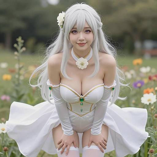 Emilia-Inspired K-Pop Idol in Bloom