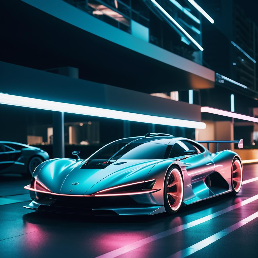 Cinematic Futuristic Sports Car Photography