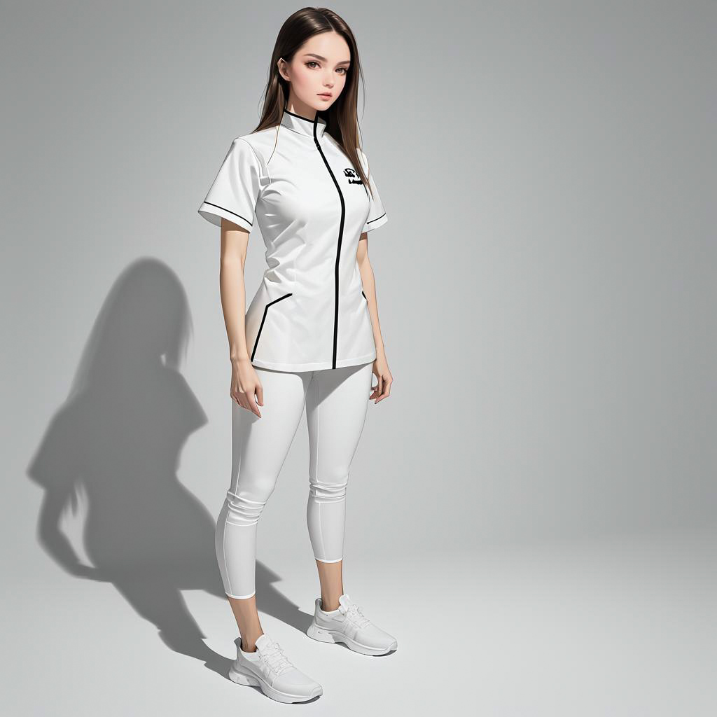 Realistic Female Ninja in Nurse Outfit