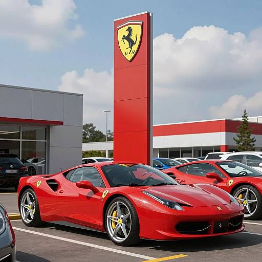Ferrari 458 Italia at Luxury Dealership