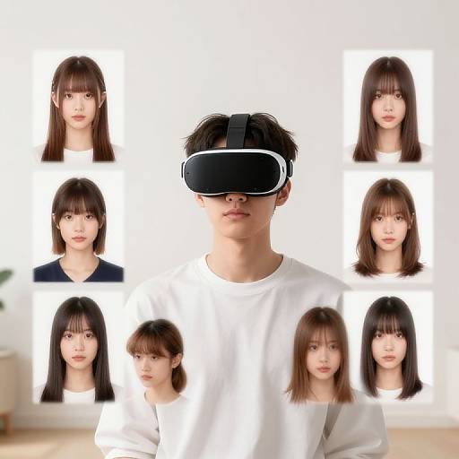 AI Hairstyle Try-On with AR Glasses