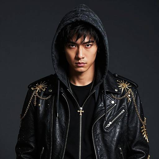 Dark Fantasy Streetwear Man Portrait