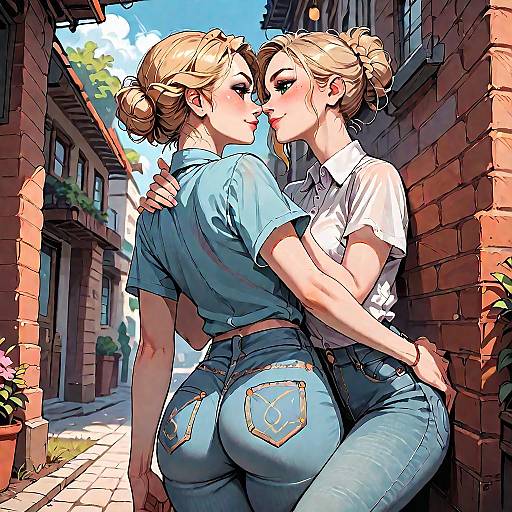 Stylish Girls in Urban Glamour Shot