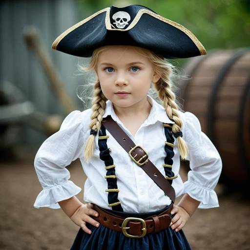 Adorable Toddler Girl Pirate Costume