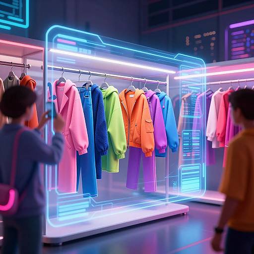 Futuristic Digital Wardrobe Customization