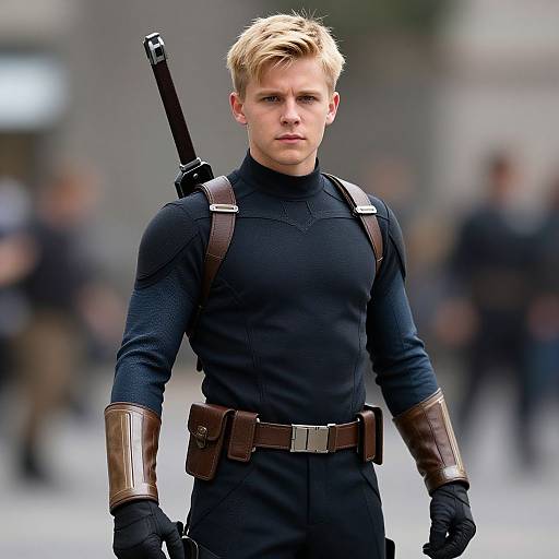 Realistic Hawkeye Superhero Portrait