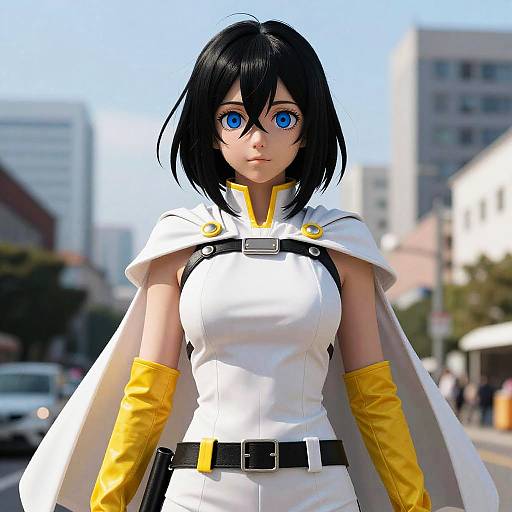 Nana Shimura Heroic Cityscape