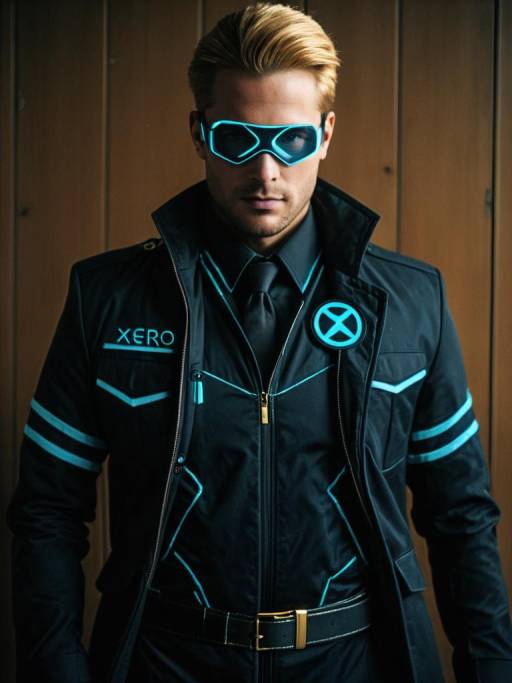 Realistic Agent Xero Cosplay Man Photo