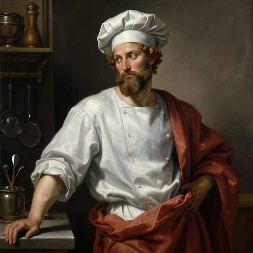 Renaissance Chef in Michelangelo Style