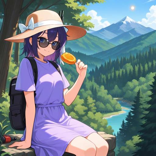 Cheerful Cowboy Picnic in Nature
