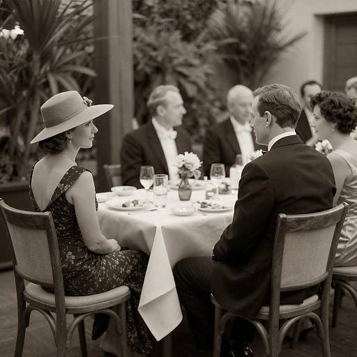 Sepia Elegant Vintage Dinner Party