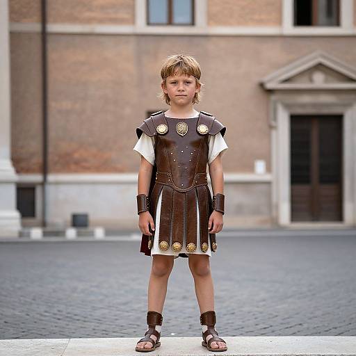 Roman Boy in Traditional Costume