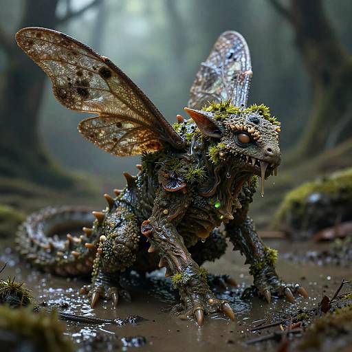 Fey Spirit Creature in Forest Bog