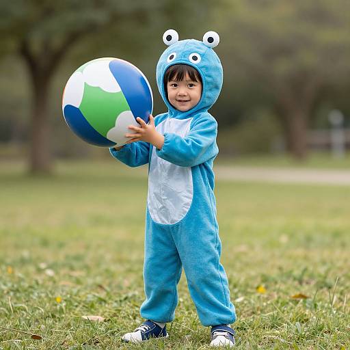 Child in Round Earth Costume